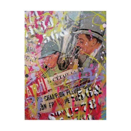 David Drioton 'Top Hat Graffiti' Canvas Art,35x47